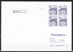 Bund 913 o.g./u.g.-Paare als portoger. MeF mit 2x 10 Pf B+S oben/unten-geschnittene Paare Buchdruck auf Inlands-Drucksache von 1979-1982
