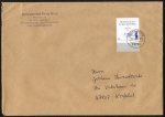 Bund 2765 als portoger. EF mit 145 Cent Schiller auf übergroßem B5-Inlands-Brief von 2009, ca. 25 cm lang