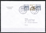 Bund 913+914+913 LS u.g. als portoger. Zdr.-EF mit 10+30+10 Pf B+S Zdr. unten geschnitten aus Letterset-MH auf VGO-Brief von Mrz 1991 n. Polen, AnkStpl.