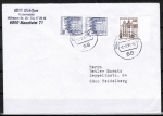 Bund 1037 als portoger. MiF mit brauner 40 Pf B+S - Marke aus Bogen mit SR + 20 Pf Zusatz auf Inlands-Brief bis 20g von 1981