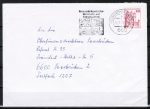Bund 916 u.g. als portoger. EF mit roter 50 Pf B+S - Marke unten geschnitten aus MH auf Inlands-Brief bis 20g von 1977-1978