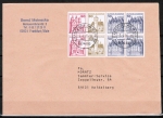Bund B+S - Heftblatt mit roter 50 Pf als portoger. HBl.-EF auf Inlands-Kompakt-Brief 20-50g von 1996