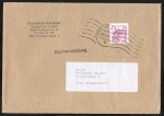 Bund 1028 als Ganzsachen-Ausschnitt aus GA-Postkarte mit roter 60 Pf B+S - Serie auf Inlands-Büchersendung bis 100g von 1989-1993, 14x20 cm