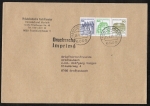 Bund 913+1038+1140 o.g. als portoger. Zdr.-EF mit 10+grne50+80 Pf B+S als Zdr. oben geschn. aus MH auf Inl.-Drucksache 50-100g von 1989-1993