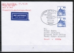 Bund 997 als portoger. MeF mit 2x 90 Pf B+S - Serie aus Rolle auf Erstflug-Brief 5-10g von 1984 nach Korea, AnkStpl.