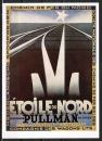 Ansichtskarte von Cassandre (1901-1968) eines Plakates: "Etoile du Nord" (1927) (Eisenbahn)