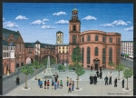 10 gleiche Ansichtskarten von Felizitas Kastner - "Frankfurt/Main - Paulskirche und neues Rathaus" (1979)
