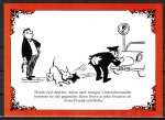Ansichtskarte von Loriot - "Hund beißt Polizisten ... " (ca. 1978)