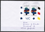 Bund 1985 als portoger. MeF mit 2x 110 Pf Europa 1998 auf Inlands-Kompakt-Brief 20-50g vom April 2002, codiert