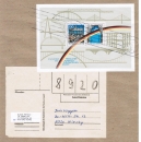 Bund 1481/82 - 50+100 Pf Grenzöffnung als Block 22 als portoger. Block-EF auf VGO-Bürger-Päckchen von 1990