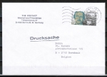 Bund 1480 als portoger. EF mit 60 Pf H. Schliemann auf VGO-Auslands-Drucksache bis 20g von 1990 nach Belgien, codiert