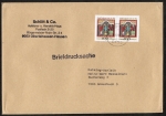 Bund 1610 als portoger. MeF mit 2x 100 Pf St. Ludgerus auf Briefdrucksache 50-100g von 1992, 14x20 cm