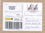 Bund 2211 MeF mit 2x 400 Pf / 2,05 ¤ SWK aus Bogen auf Inlands-Päckchen-Adresse von 2010-2014, mit Label