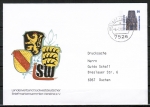 Bund 1340 als Privat-Ganzsachen-Umschlag mit eingedruckter Marke 50 Pf SWK - portogerecht als Inl.-Drucksache bis 20g von 1988