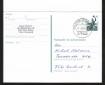 Bund 1341 als seltene Antwort-Ganzsachen-Postkarte P 143 II 60 Pf SWK - ohne Scheren-Symbol als Postkarte mit anhäng. ungebr. Antwort-Karten-Teil