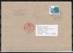 Bund 1381 als portoger. EF mit 280 Pf SWK aus Rolle auf Ausl.-Brief 50-100g von 1991 n. China, AnkStpl.