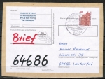 Bund 1562 als portoger. EF mit 400 Pf SWK aus Rolle auf Maxi-Brief-Adresse (500-1000g) von 1993-1997