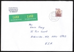 Bund 1679 als portoger. EF mit 500 Pf SWK aus Rolle auf bersee-Land-Brief 50-100g von 1993-2002 in die USA