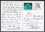 Bund Sonder-Ganzsachen-Postkarte - PSo 3 - mit 20 Pf Zusatz als Auslands-Postkarte 1971 nach Portugal gelaufen