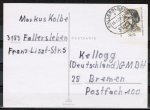 Bund 718 als portoger. EF mit 25 Pf Lucas Cranach auf Inlands-Postkarte vom Mai-Juni 1972, nur kurz !