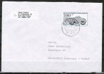 Bund 1171 als portoger. EF mit 120 Pf Jugend 1983 auf Auslands-Brief bis 20g von 1983-1989 in die UdSSR / AnkStpl.