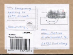 Bund 2870 als portoger. EF mit 165 Cent Turnvater Jahn auf Inlands-Warensendungs-Adresse von 2011-2012 mit Label