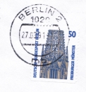 Berlin 794 D/u.g. - 50 Pf SWK unten geschnitten aus MH als portoger. EF auf VGO-Brief bis 20g von 1990-1991 im Ankauf gesucht !