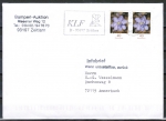 Bund 2485 als portoger. MeF mit 2x 40 Cent Blumen aus Rolle auf Inlands-Kompakt-Infobrief 20-50g von 2005, codiert