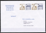 Bund 914+913 je o.g. als portoger. Zdr.-MeF mit 2x Zdr. 30+10 Pf B+S je oben geschnitten aus MH im Bdr. auf Inl.-Infobrief bis 20g von 1997-2002, codiert