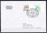 Bund 1037 als portoger. MiF mit brauner 40 Pf + grner 50 Pf je B+S mit SR auf Auslands-Brief bis 20g mit ESST von 1980 in die UdSSR, AnkStpl.