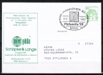 Bund 1038 als Privat-Ganszachen-Postkarte mit eingedruckter Marke grüne 50 Pf B+S - Serie portoger. als Inlands-Drucksache mit SST vom Nov. 1982