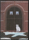 Ansichtskarte von W. Grönemeyer - "Katze vor der Tür"
