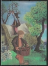 Ansichtskarte von Dobilar Jure - "Apfelernte" (1979)