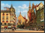 Ansichtskarte von Alt-München - "Marienplatz", Reprint ca. 1980