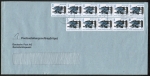 Bund 1934 als portoger. MeF mit 11x 100 Pf SWK Goethe Schiller aus Rolle auf Langformat-Postzustellungsauftrag von 2000, ca. 24 cm lang