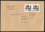 Bund 1621 als portoger. MeF mit 2x 100 Pf Familie auf Briefdrucksache 50-100g von 1992-1993, 14x20 cm