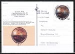 Bund 1627 als Sonder-Ganzsachen-Postkarte PSo 29 mit eingedruckter Marke 60 Pf Globus portoger. als Postkarte 1992-1993 verwendet