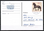Bund 1922 als portoger. EF mit 100 Pf Jugend 1997 / Friese auf Inlands-Postkarte von 1997/1998, codiert