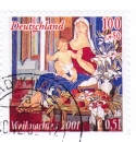 Bund 2226 als portoger. EF mit 100 Pf / 0,51 ¤ Weihnachten 2001 auf Inlands-Postkarte von 2001-2002 im Ankauf gesucht !