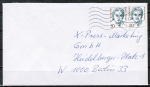 Bund 1304 als portoger. MeF mit 2x 50 Pf Frauen auf Inlands-Brief bis 20g von 1989-1997