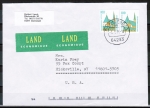 Bund 1534 als portoger. MeF mit 2x 100 Pf SWK "Alttting" geschnitten aus Skl.-MH auf bersee-Land-Brief von 1993-2002 n. USA, codiert