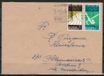 Bund 587 + 588 als portoger. MiF mit 10 + 20 Pf Olympiade 1969 auf Inlands-Brief bis 20g von 1969-1972