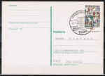 Bund 922 als portoger. EF mit 50 Pf Eulenspiegel auf Inlands-Postkarte von 1979-1982
