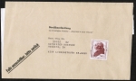 Bund 806 als portoger. EF mit 90 Pf Immanuel Kant auf Inlands-Streifbandzeitung wohl von 1981-1982