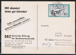 Bund 746 als portoger. EF mit 30 Pf Helgoland auf Auslands-Drucksache-Postkarte von 1973 in die Schweiz