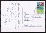 Bund 808 als portoger. EF mit 30 Pf Wandern auf Orts-Postkarte innerhalb Berlins von 1979-1982