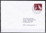 Bund 828 als portoger. EF mit 50 Pf Else Lasker-Schler auf Briefdrucksache bis 20g von 1979-1982