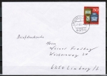 Bund 825 als portoger. EF mit 50 Pf Weltpostverein auf Inlands-Drucksache bis 20g vom Juni 1982