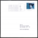 Bund 829 als portoger. EF mit 70 Pf Gertrud von Le Fort auf Nichtstandard-Inlands-Infopost 14x14 cm von 1997-2002, codiert !!!