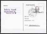 Bund 832 als portoger. EF mit 40 Pf Hans Böckler auf Inlands-Postkarte von 1975-1978